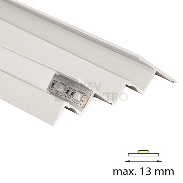 Obrázek produktu Rohový hliníkový profil McLED RP 35x45mm s mléčným difuzorem 2m ML-761.053.02.2 2