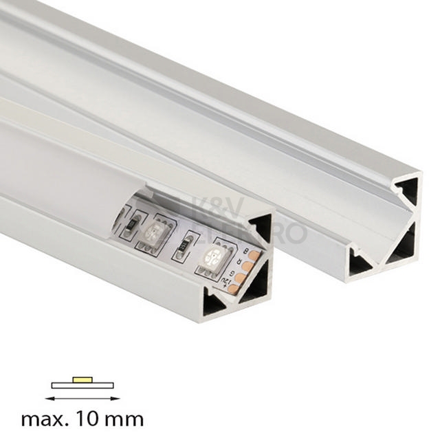 Obrázek produktu Rohový hliníkový profil McLED RT 19x19mm s matným difuzorem 1m ML-761.055.02.1 3