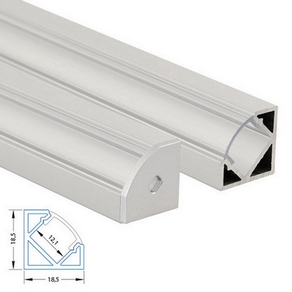 Rohový hliníkový profil McLED RT 19x19mm s čirým difuzorem 2m ML-761.056.02.2 (obrázek 7)