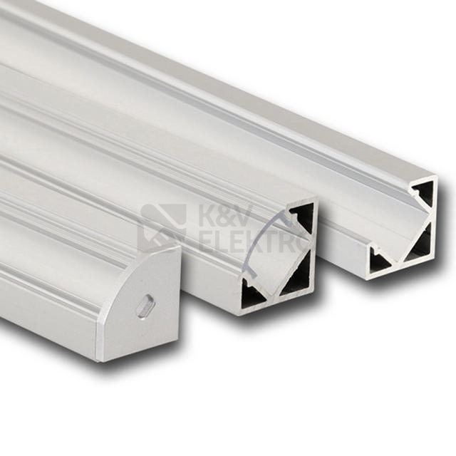 Obrázek produktu Rohový hliníkový profil McLED RT 19x19mm s čirým difuzorem 2m ML-761.056.02.2 2