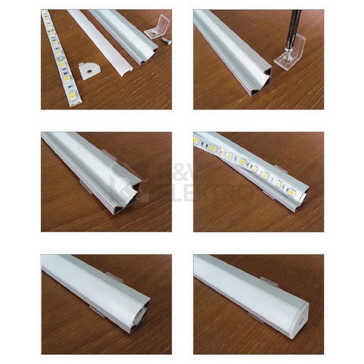 Obrázek produktu Rohový hliníkový profil McLED RT 19x19mm s čirým difuzorem 2m ML-761.056.02.2 4