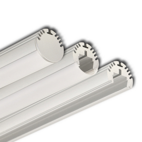 Kruhový hliníkový profil McLED ZP průměr 23mm s matným difuzorem 2m ML-761.061.02.2