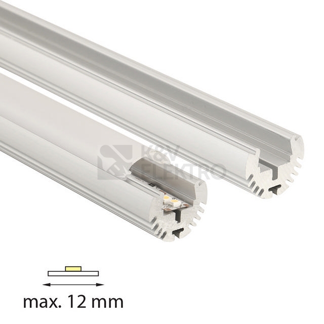 Obrázek produktu Kruhový hliníkový profil McLED ZP průměr 23mm s matným difuzorem 2m ML-761.061.02.2 1