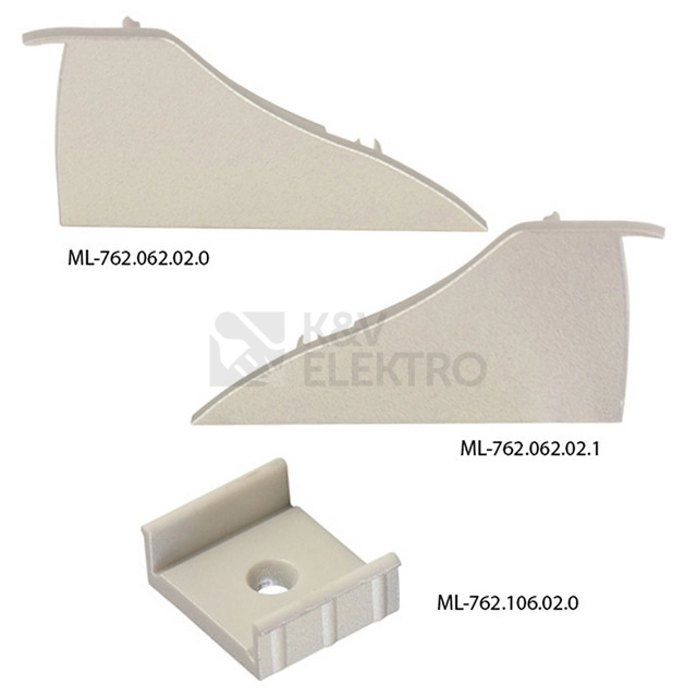 Obrázek produktu Nástěnný hliníkový profil McLED NT 18x41mm s matným difuzorem 1m ML-761.063.02.1 2