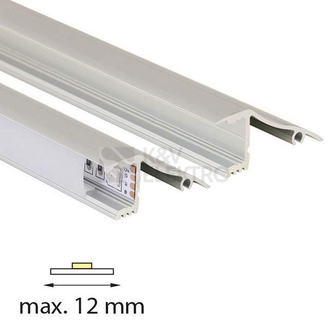 Obrázek produktu Nástěnný hliníkový profil McLED NT 18x41mm s matným difuzorem 2m ML-761.063.02.2 2