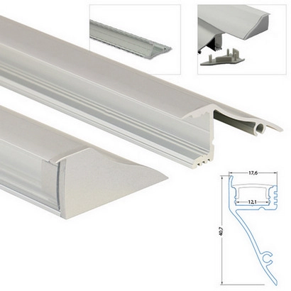Nástěnný hliníkový profil McLED NT 18x41mm s čirým difuzorem 2m ML-761.064.02.2 (obrázek 5)