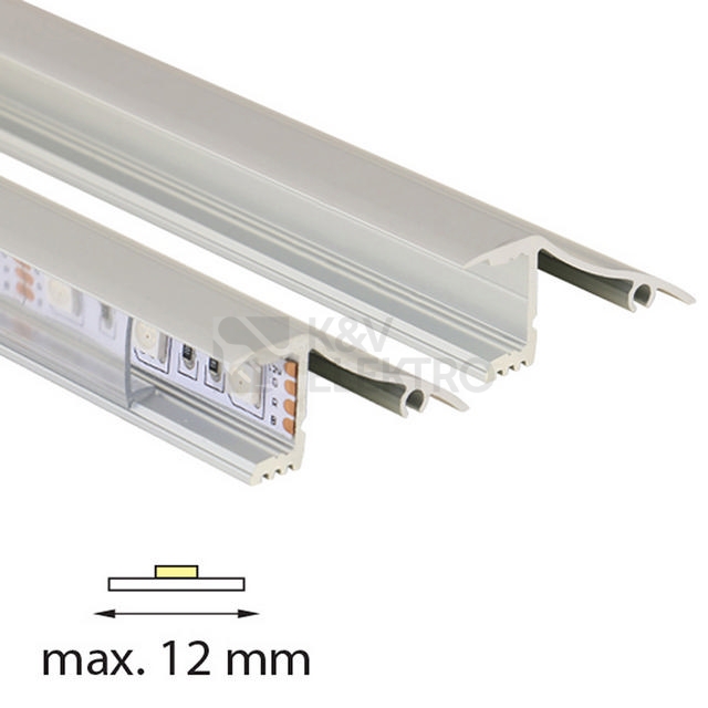 Obrázek produktu Nástěnný hliníkový profil McLED NT 18x41mm s čirým difuzorem 2m ML-761.064.02.2 2