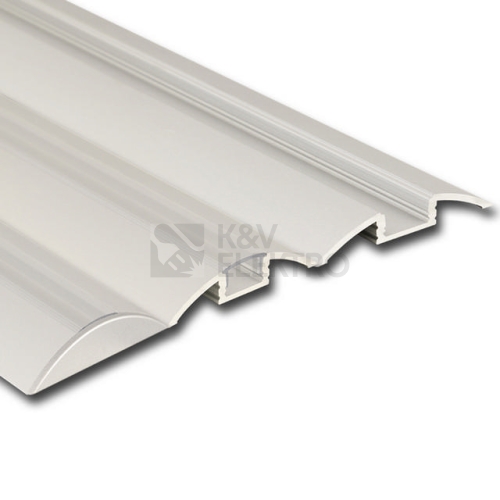 Nášlapný hliníkový profil McLED BH 52x8mm s čirým difuzorem 2m ML-761.070.02.2