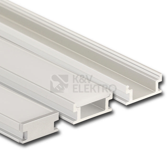Obrázek produktu Nášlapný hliníkový profil McLED BD 19x9mm s matným difuzorem 2m ML-761.072.02.2 0