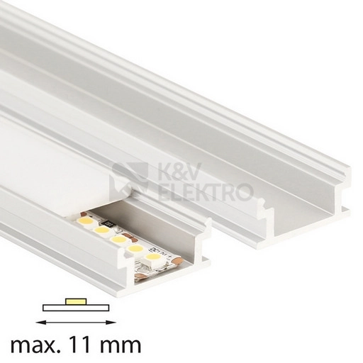 Obrázek produktu Nášlapný hliníkový profil McLED BD 19x9mm s matným difuzorem 2m ML-761.072.02.2 4