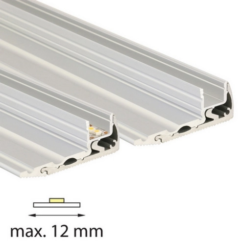 Nášlapný hliníkový profil McLED BL 59x22mm stříbrná barva s mléčným difuzorem 2m ML-761.073.02.2 (obrázek 5)