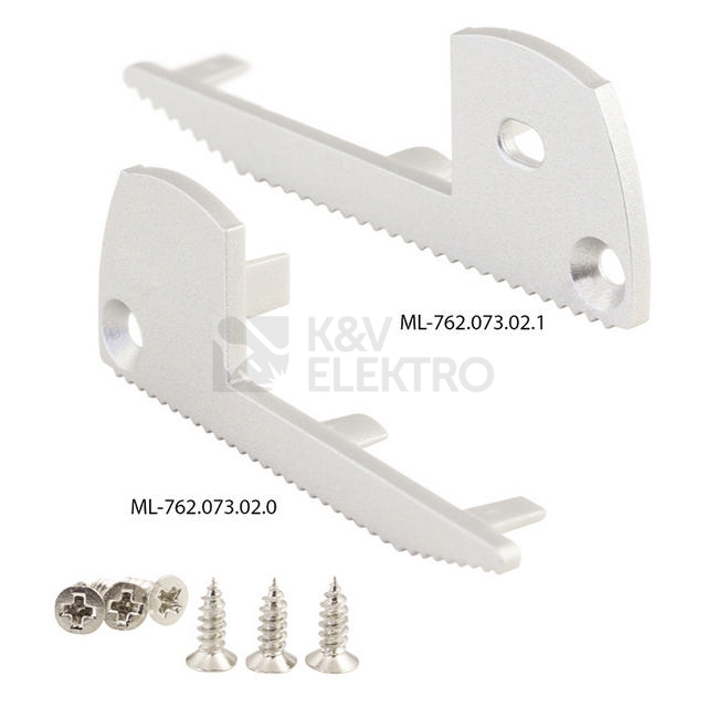 Obrázek produktu Nášlapný hliníkový profil McLED BL 59x22mm stříbrná barva s mléčným difuzorem 2m ML-761.073.02.2 2