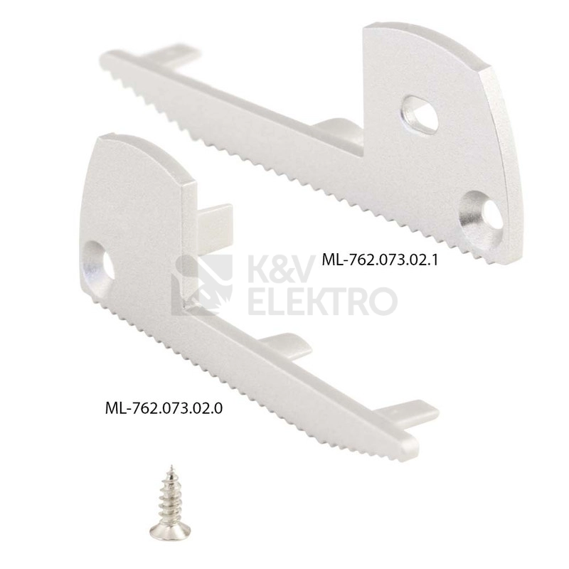 Obrázek produktu Nášlapný hliníkový profil McLED BL 59x22mm stříbrná barva s mléčným difuzorem 2m ML-761.073.02.2 2