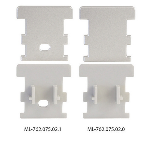 Nášlapný hliníkový profil McLED BV 26x26mm s mléčným difuzorem 2m ML-761.075.02.2