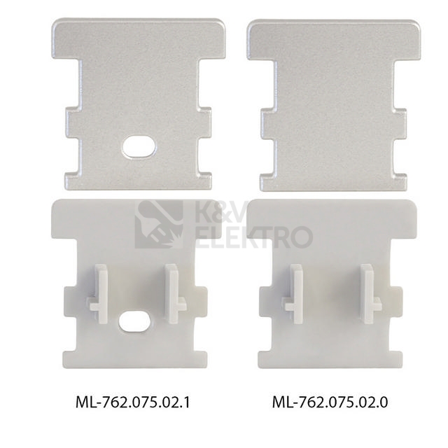 Obrázek produktu Nášlapný hliníkový profil McLED BV 26x26mm s mléčným difuzorem 2m ML-761.075.02.2 2