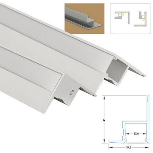 Rohový hliníkový profil McLED RP 35x45mm s matným difuzorem 2m ML-761.083.02.2 (obrázek 4)