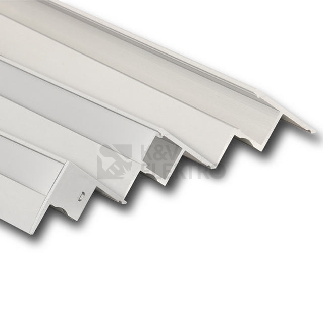 Obrázek produktu Rohový hliníkový profil McLED RP 35x45mm s matným difuzorem 2m ML-761.083.02.2 1