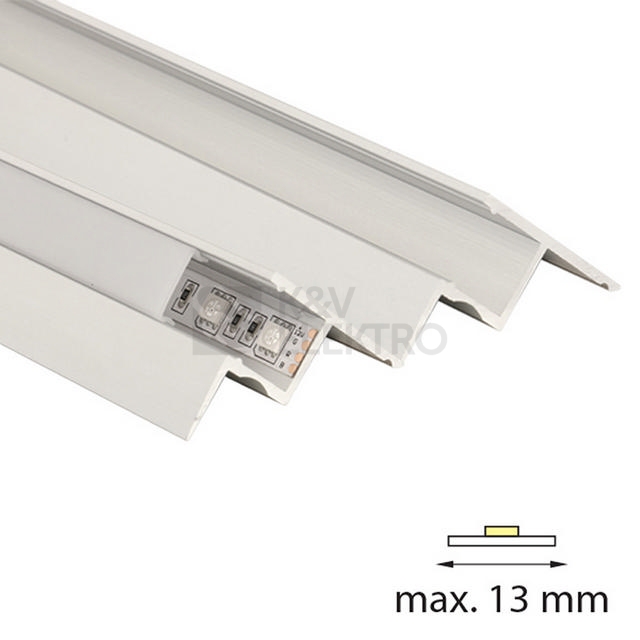 Obrázek produktu Rohový hliníkový profil McLED RP 35x45mm s čirým difuzorem 2m ML-761.084.02.2 2