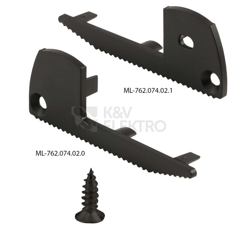 Obrázek produktu Nášlapný hliníkový profil McLED BQ 59x22mm černá barva s matným difuzorem 2m ML-761.087.02.2 6