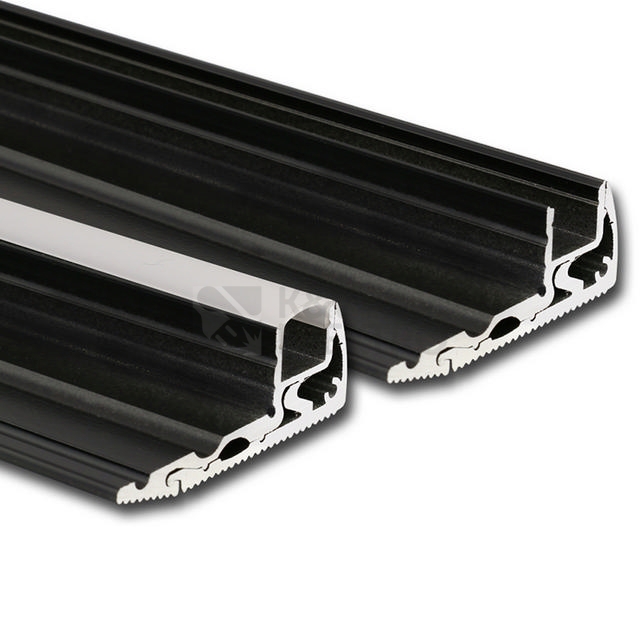 Obrázek produktu Nášlapný hliníkový profil McLED BQ 59x22mm černá barva s matným difuzorem 2m ML-761.087.02.2 7