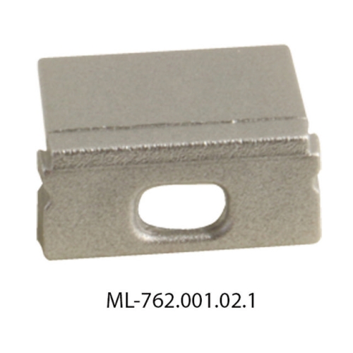 Levně Koncovka McLED pro PG s otvorem stříbrná barva ML-762.001.02.1
