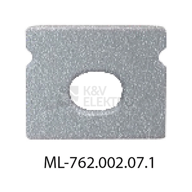 Obrázek produktu Koncovka LED profilu s otvorem pro PT stříbrná McLED ML-762.002.07.1 0