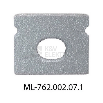 Obrázek produktu Koncovka LED profilu s otvorem pro PT stříbrná McLED ML-762.002.07.1 0