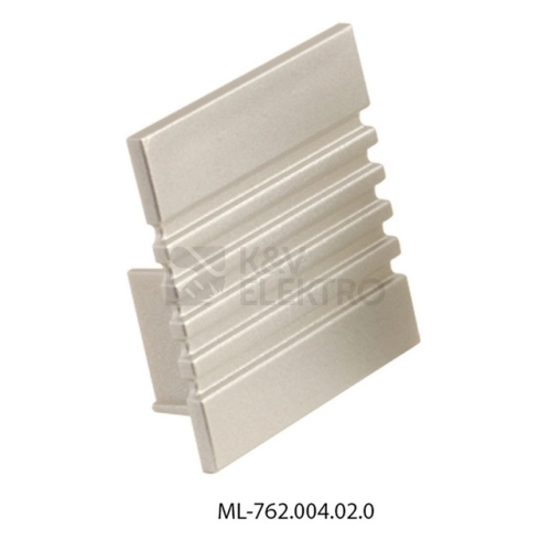 Koncovka LED profilu PO bez otvoru stříbrná McLED ML-762.004.02.0