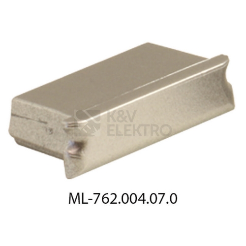 Koncovka LED profilu PZ bez otvoru stříbrná McLED ML-762.004.07.0