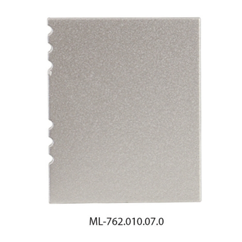 Levně Koncovka McLED pro NV bez otvoru stříbrná barva ML-762.010.07.0