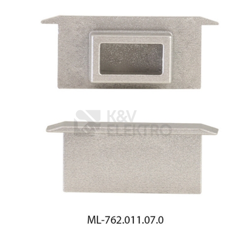 Koncovka LED profilu BR bez otvoru stříbrná McLED ML-762.011.07.0