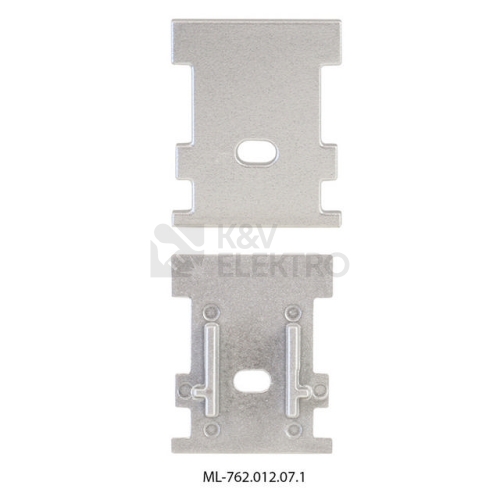 Koncovka LED profilu BK s otvorem stříbrná McLED ML-762.012.07.1