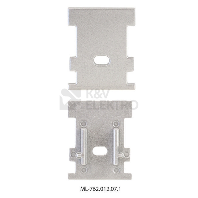 Obrázek produktu Koncovka LED profilu BK s otvorem stříbrná McLED ML-762.012.07.1 0