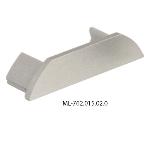 Koncovka LED profilu PX bez otvoru stříbrná McLED ML-762.015.02.0