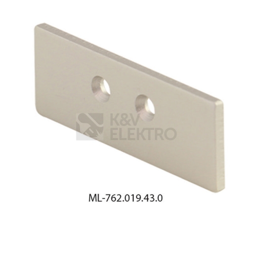 Koncovka LED profilu NS bez otvoru stříbrná McLED ML-762.019.43.0