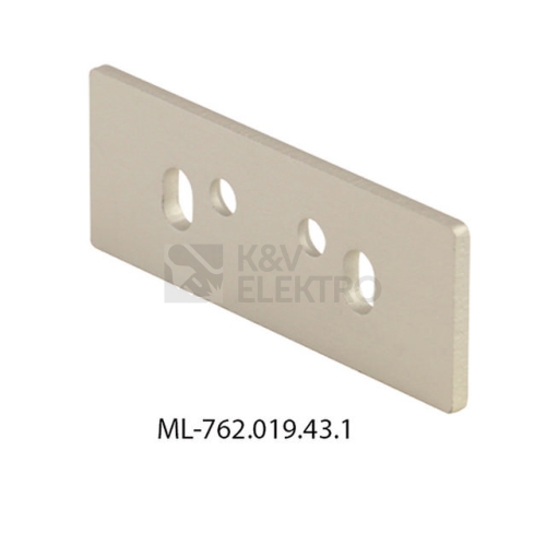 Koncovka LED profilu NS s otvorem stříbrná McLED ML-762.019.43.1