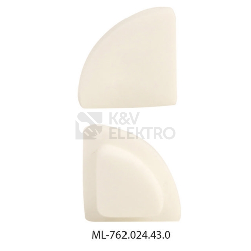 Koncovka LED profilu bez otvoru pro SC bílá McLED ML-762.024.43.0