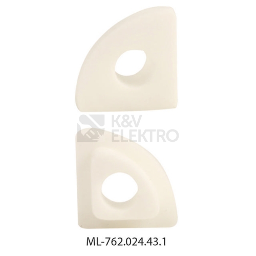 Koncovka LED profilu s otvorem pro SC bílá McLED ML-762.024.43.1