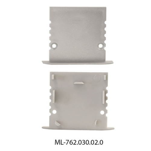 Levně Koncovka McLED pro VX bez otvoru stříbrná barva ML-762.030.02.0
