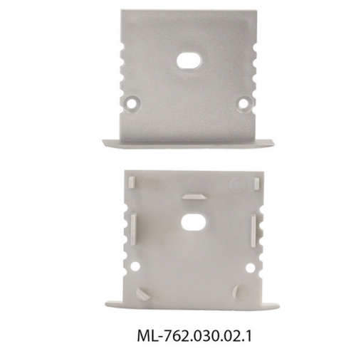 Levně Koncovka McLED pro VX s otvorem stříbrná barva ML-762.030.02.1