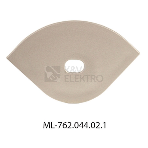 Koncovka LED profilu RL s otvorem stříbrná McLED ML-762.044.02.1