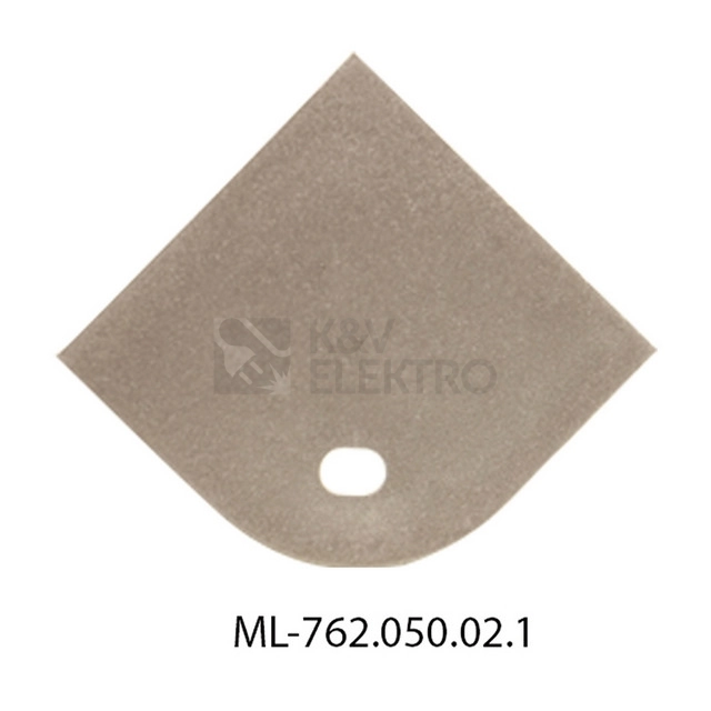 Obrázek produktu Koncovka LED profilu RH bez otvoru stříbrná McLED ML-762.050.02.1 0