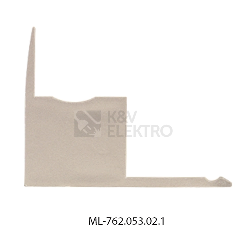 Obrázek produktu Koncovka LED profilu RP s otvorem stříbrná McLED ML-762.053.02.1 0