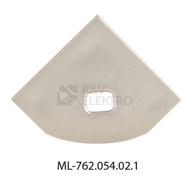 Obrázek produktu  Koncovka pro RT s otvorem stříbrná McLED ML-762.054.02.1 0