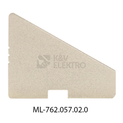 Koncovka LED profilu RQ bez otvoru stříbrná McLED ML-762.057.02.0