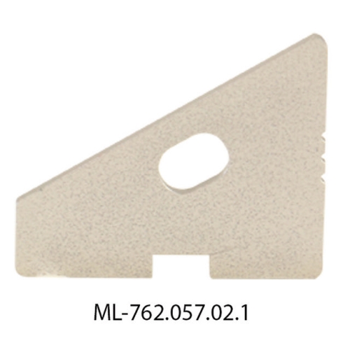 Levně Koncovka McLED pro RQ s otvorem stříbrná barva ML-762.057.02.1