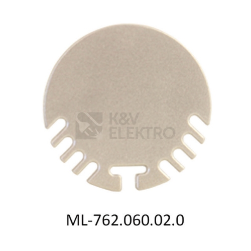 Koncovka LED profilu ZP bez otvoru stříbrná McLED ML-762.060.02.0