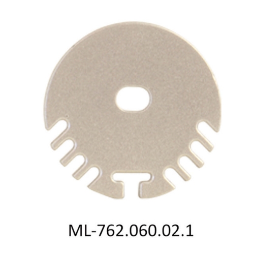 Levně Koncovka McLED pro ZP s otvorem stříbrná barva ML-762.060.02.1