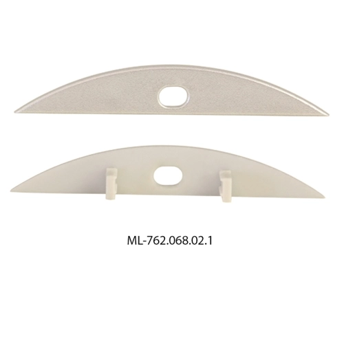 Koncovka LED profilu BH s otvorem stříbrná McLED ML-762.068.02.1