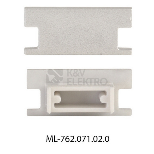 Obrázek produktu Koncovka LED profilu BD bez otvoru stříbrná McLED ML-762.071.02.0 1